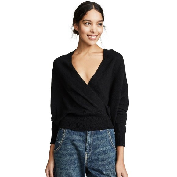 ❤️SOLD❤️Nili Lotan Lakota Cashmere Wrap Black - Picture 4 of 10